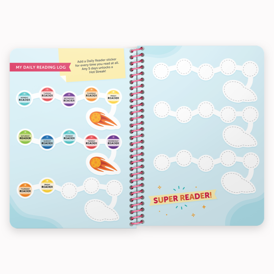 Reading Log Sticker Kraft Reading Journal Sticker Reading 